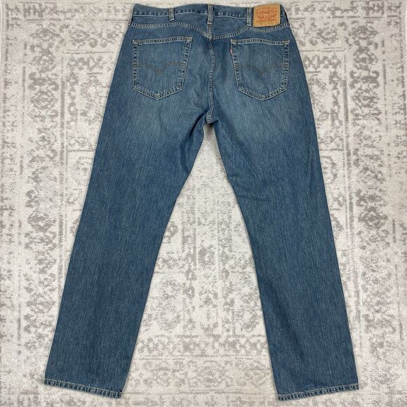 Levis 559 Jeans Mens Relaxed Straight Fit Denim Blue Wash Pants Size 38x34 - Picture 5 of 5